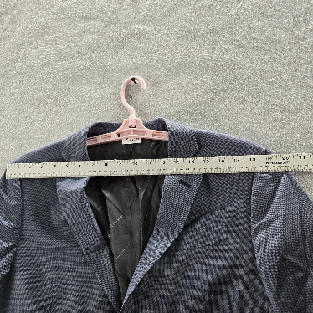 Armani Exchange Men Blazer 33W Blue Suit Jacket Button Long Sleeve